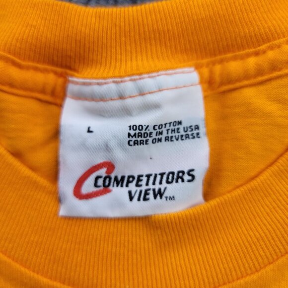 Vintage 2002 Tony Stewart NASCAR T-Shirt Large Competitors View Cotton USA - Picture 5 of 6